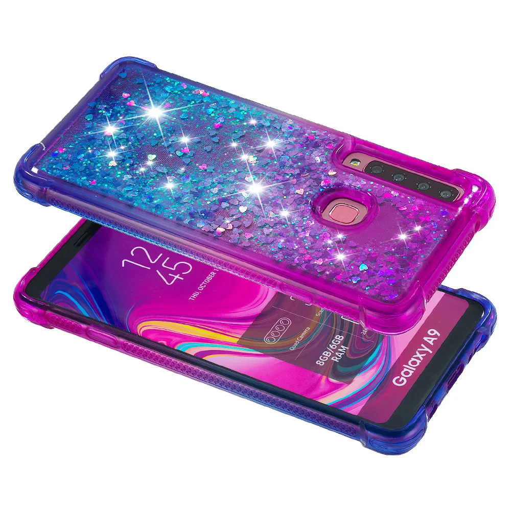 Шикарный чехол для Samsung Galaxy A9 2018 A920 динамический жидкий зыбучий песок A9s Star Pro SM-A920X