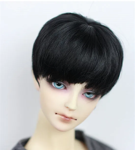 

New black color doll wigs high temperature wire available for 1/6 1/4 /1/3 dolls BJD SD DD uncle doll accessories