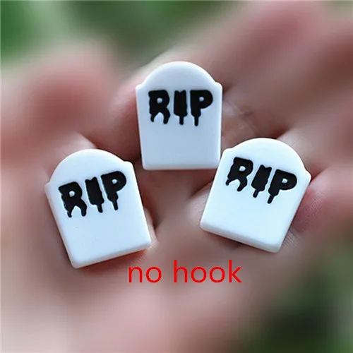 no hook 30 шт. 29*20 мм RIP Gravestone Flatback Смола декодер Кабошоны для скрапбукинга волос Лук Ремесла Изготовление украшений DIY - Цвет: no hook