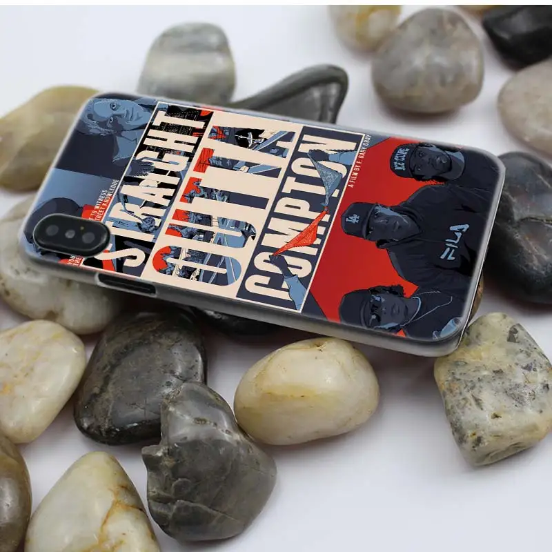 Жесткий пластиковый Чехол Straight Outta Compton NWA для iPhone XS Max XR X 10 7 8 6 6 S Plus 5s SE 5 4s 4 5C Прозрачный чехол для телефона