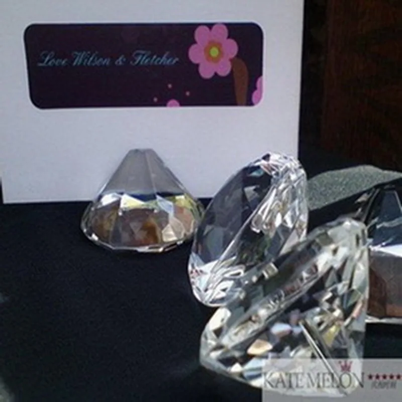 Держатель для карт в форме сердца с кристаллами 50 шт.|favor wedding|favor holderswedding favors crystal |