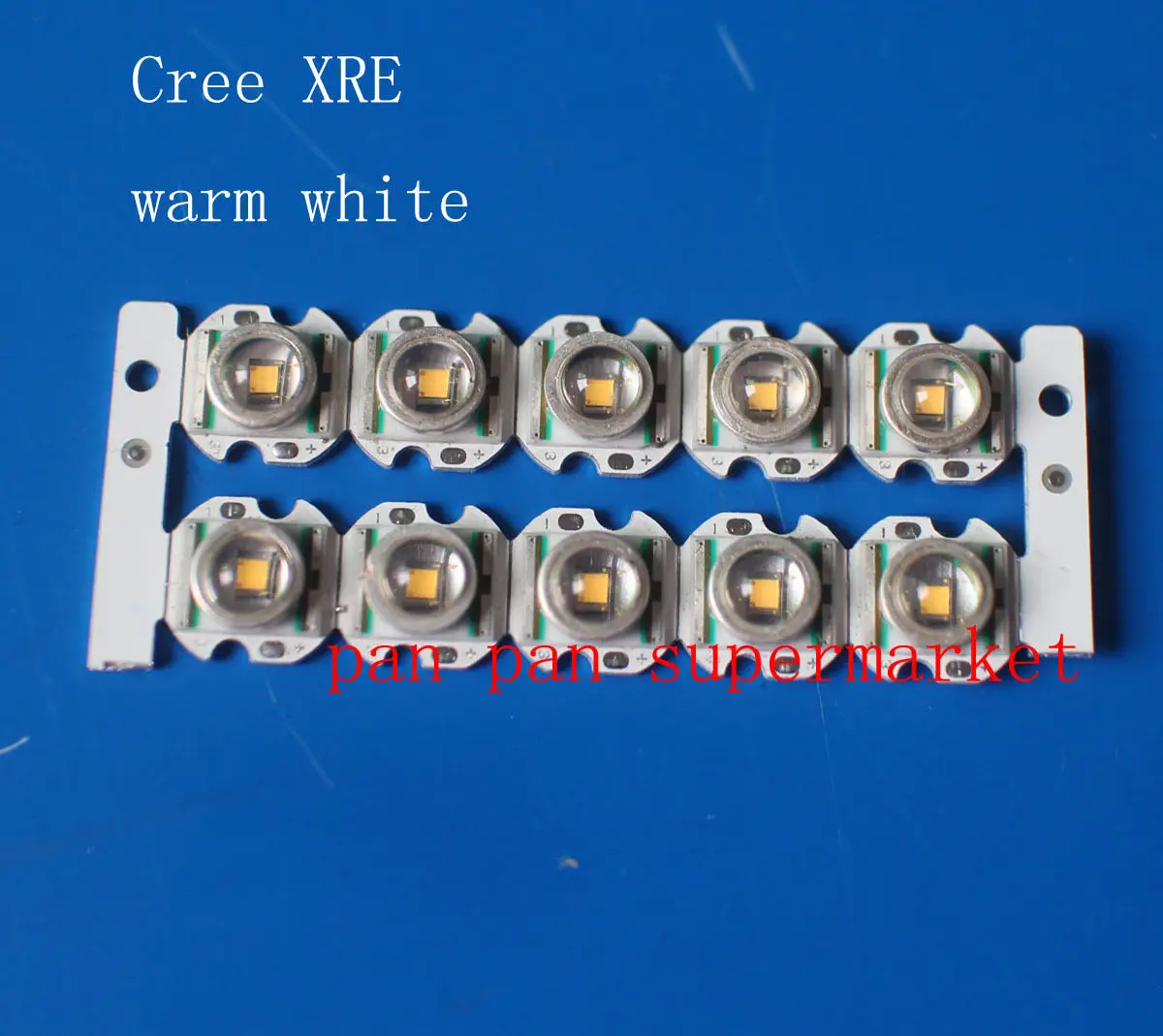 10 шт. Cree XLAMP XR-E Q5 светодиодный чип с теплым белым светом 300 лм и 12 мм звездное