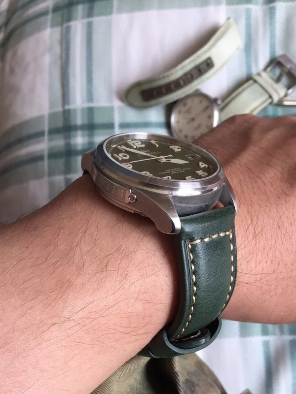 Мужской зеленый ремешок высокого качества для часов Panerai Omega Water ghost мужской