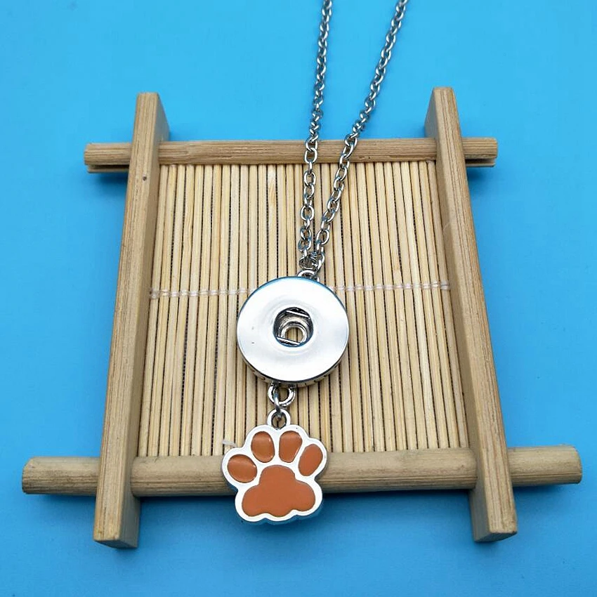 Горячая капля глазурь собака Лапа Печати медведь ручной печати и темная Пряжка