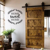 Home Sweet Home Quote Decal Home Decoration Door Rustic Cottage Wall Stickers Vinyl Creative Design Family House Decor Z469
