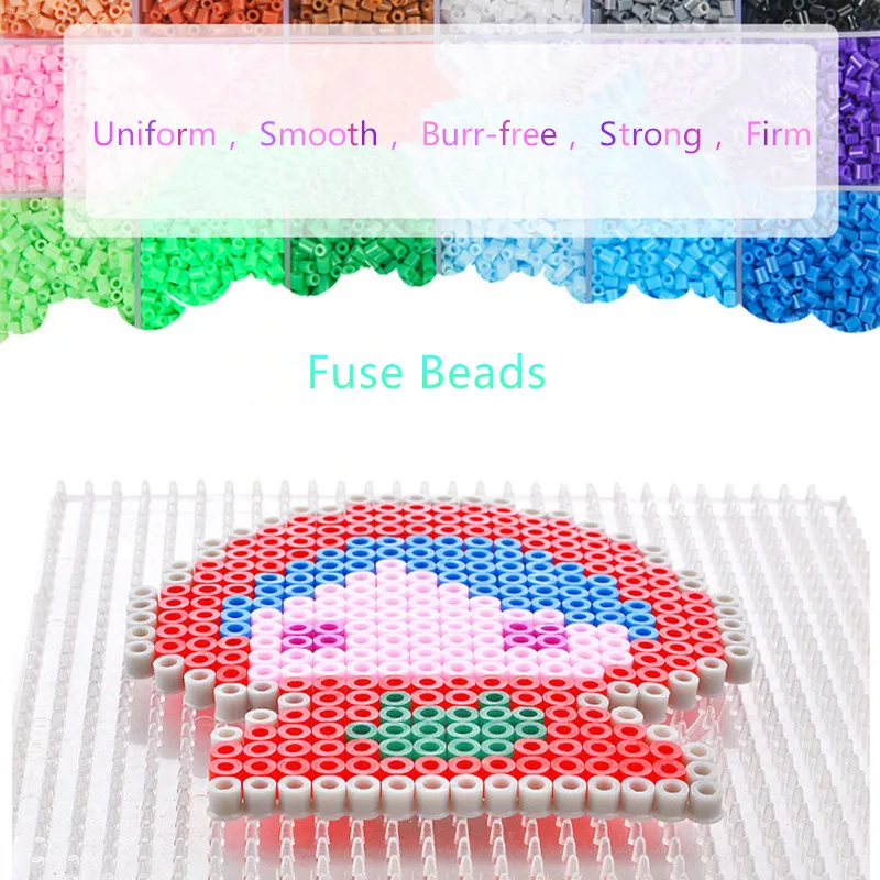 5 мм Hama Beads 48 цветов Perler пазл обучающая игрушка плавкий бисер головоломка 3D для