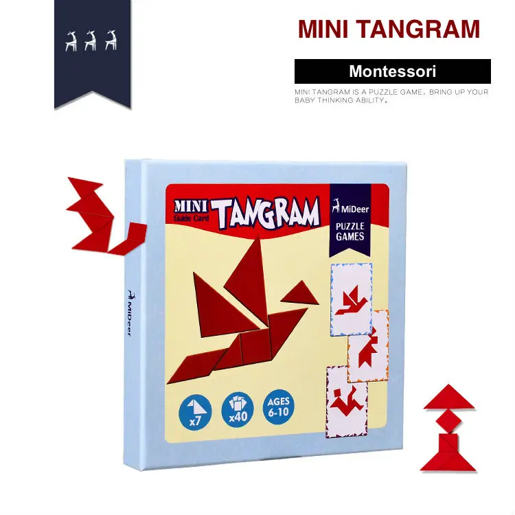 DIY деревянные головоломки детские развивающие Монтессори материалы развития в