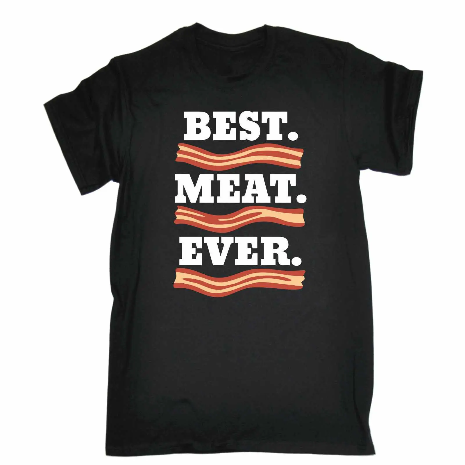 Лучшая футболка MEAT EVER с беконом еда мясо жир топ шутка забавный подарок на день