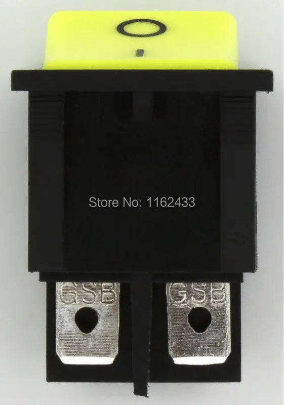 KCD4 201 2 перфорированный 30x22 мм 20A 4 контактный вкл выкл лодочный кулисный