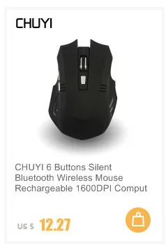 CHUYI Bluetooh Беспроводной перезаряжаемая мышь Silent 1000 Точек на дюйм компьютер Бесшумная мышь зарядки Эргономика игровая мышь для ноутбука Desktop