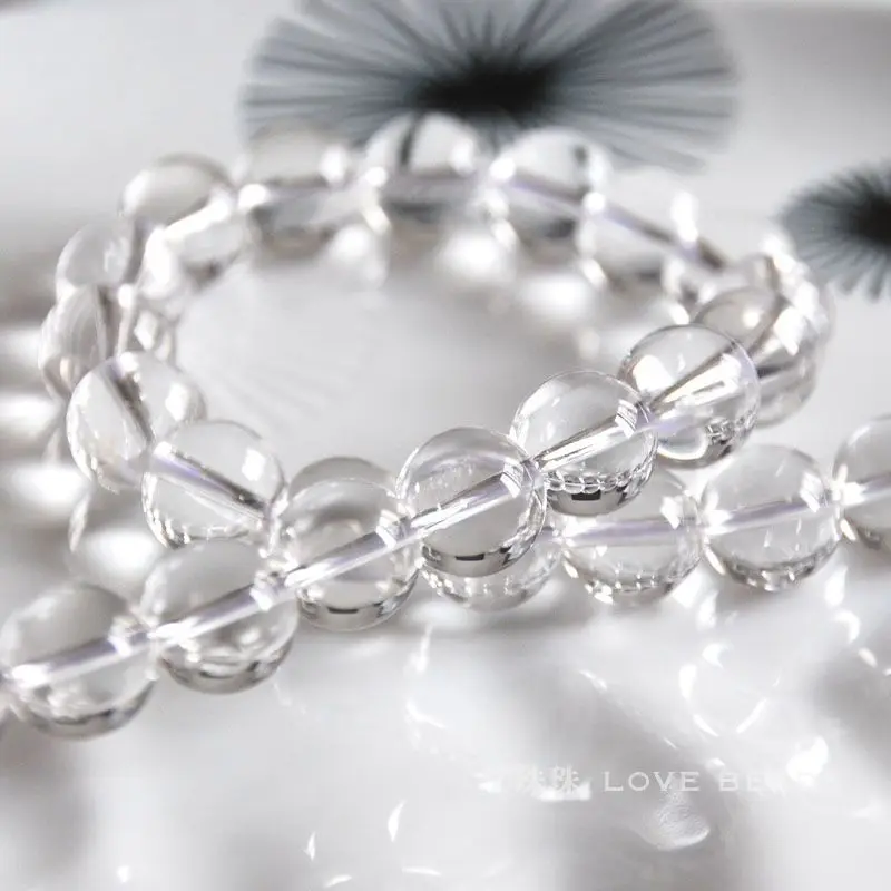 Круглые Бусины Из Натурального прозрачного кварца 7 5 дюйма 18 см 4 10 мм|loose beads|jewelry