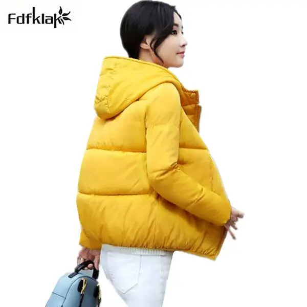 Модные женские пальто Fdfklak повседневная Хлопковая женская зимняя куртка