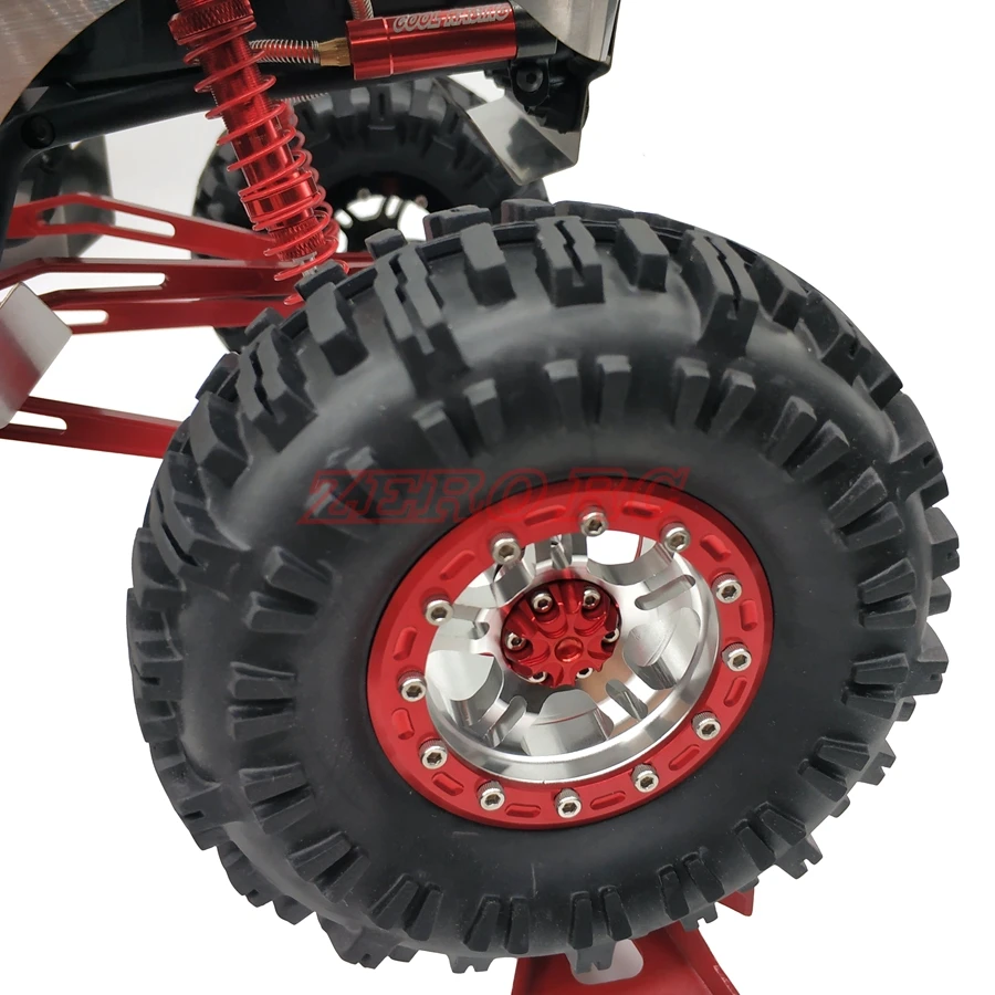 4 шт. алюминиевый 1/10 гусеничный 2 &quotBeadlock колеса диски 10 спицевые для осевого Рейфа