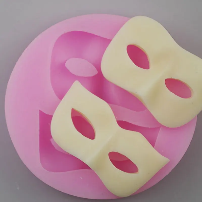 3D шоколад мастика Fondant плесень Хэллоуин маска силиконовая форма для торта|cake