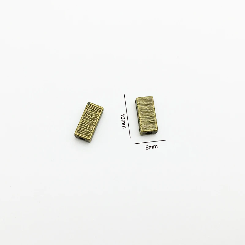

30pcs/lot Spacer Beads Antique Bronze 5*10mm hole1.5mm Square Shape Bead Fit For Jewelry Bracelet Making