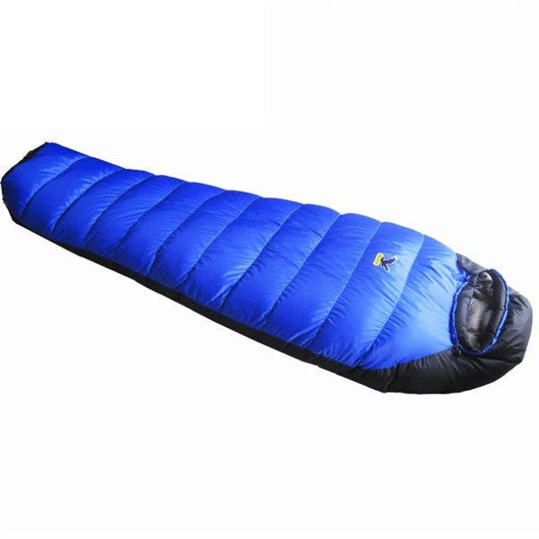 600G blue Ultralight Warm Sleeping Bag White Goose Down Sleeping Bag Adults Backpacking Camping Envelope Sleep Bags 200*80cm S485 - Цвет: 600G blue