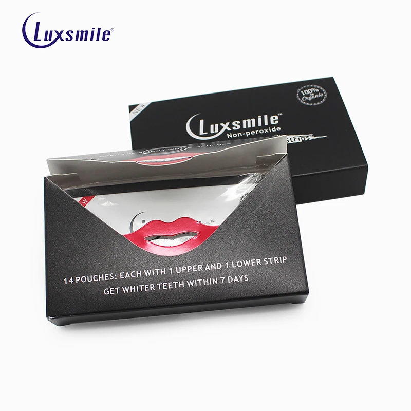 Luxsmile древесный уголь для отбеливаяни зубов полоски Стоматологический материал 3D белые зубные отбеливающие нити Tanden Bleken красивая улыбка Прямая поставка