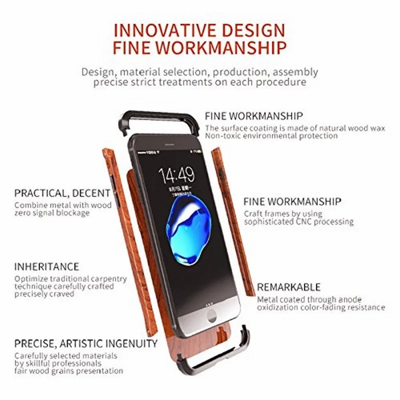 Защитный чехол бампер из алюминиевого сплава для iPhone 7 аксессуары 8 Plus 6 6S|for iphone|6s
