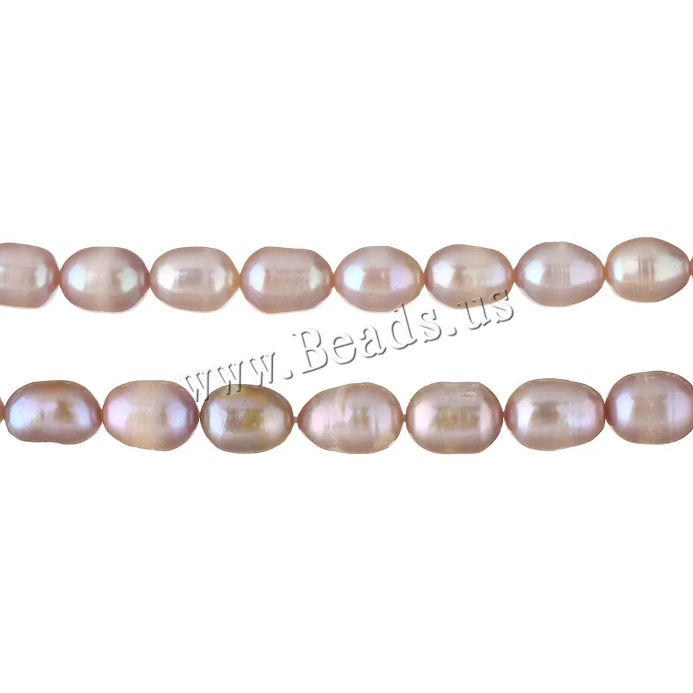 Cultured Rice Freshwater Pearl Beads Natural Purple 7-8mm Approx 0.8mm Sold Per 15.5 Inch Strand | Украшения и аксессуары