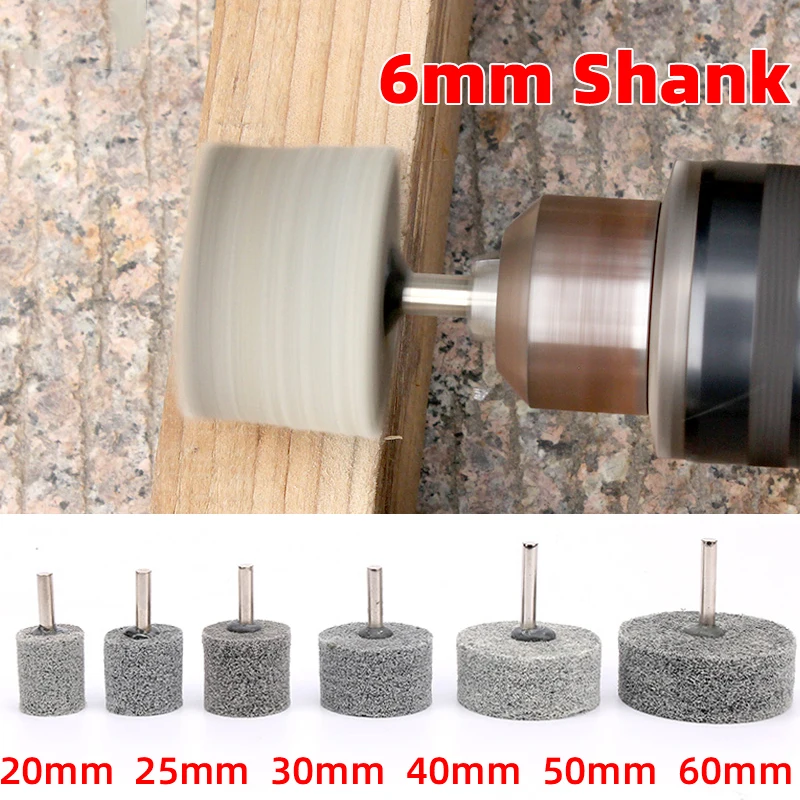 

1Pcs 6mm Shank Fiber Nylon Special Mounted Point Grinding Head for Mould Finish Polish Grinder Rotary Tools