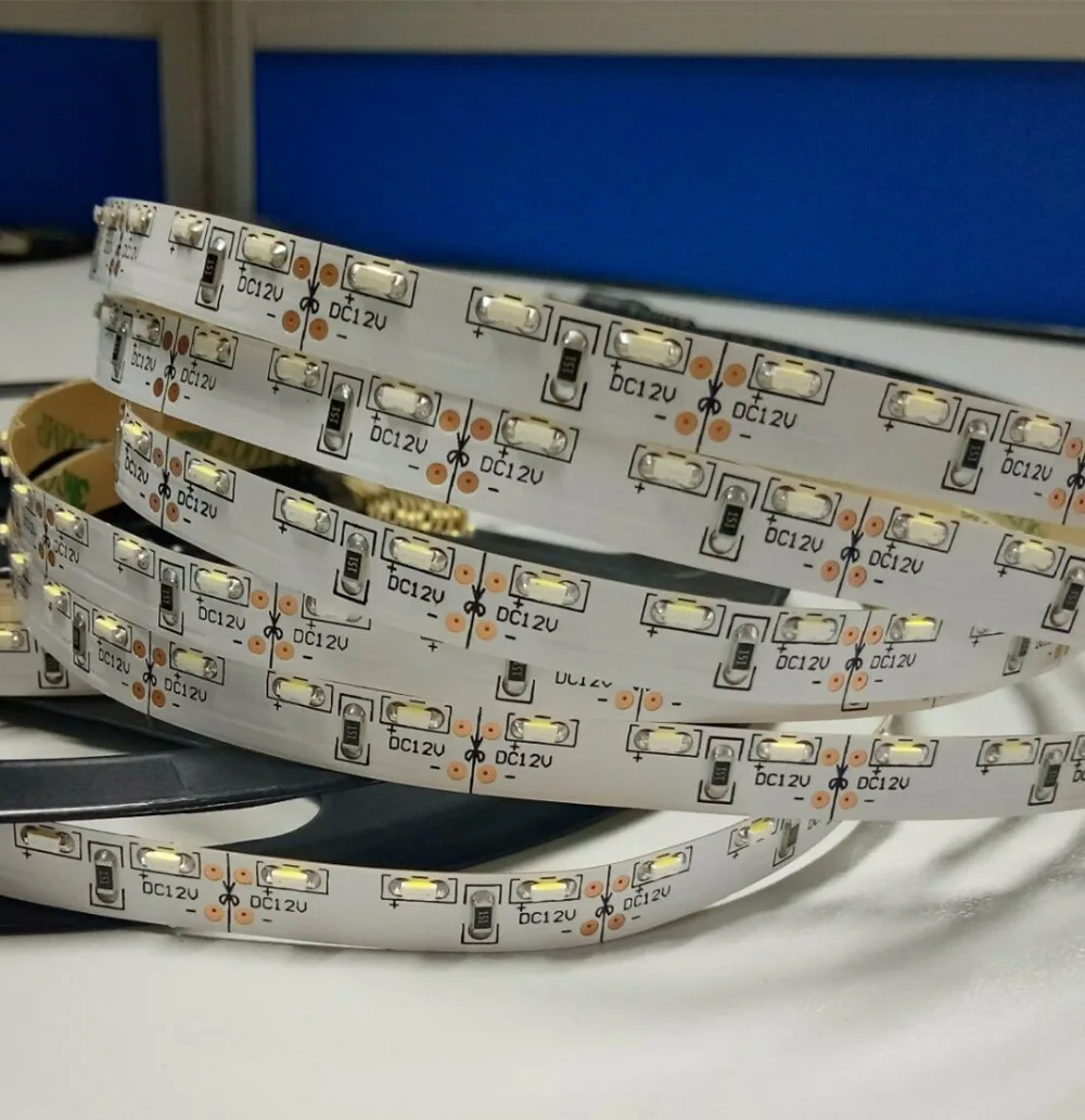 5 м 335 боковое излучение 96 lesd/M светодиодная лента DC12V IP33 белая печатная плата 38 4