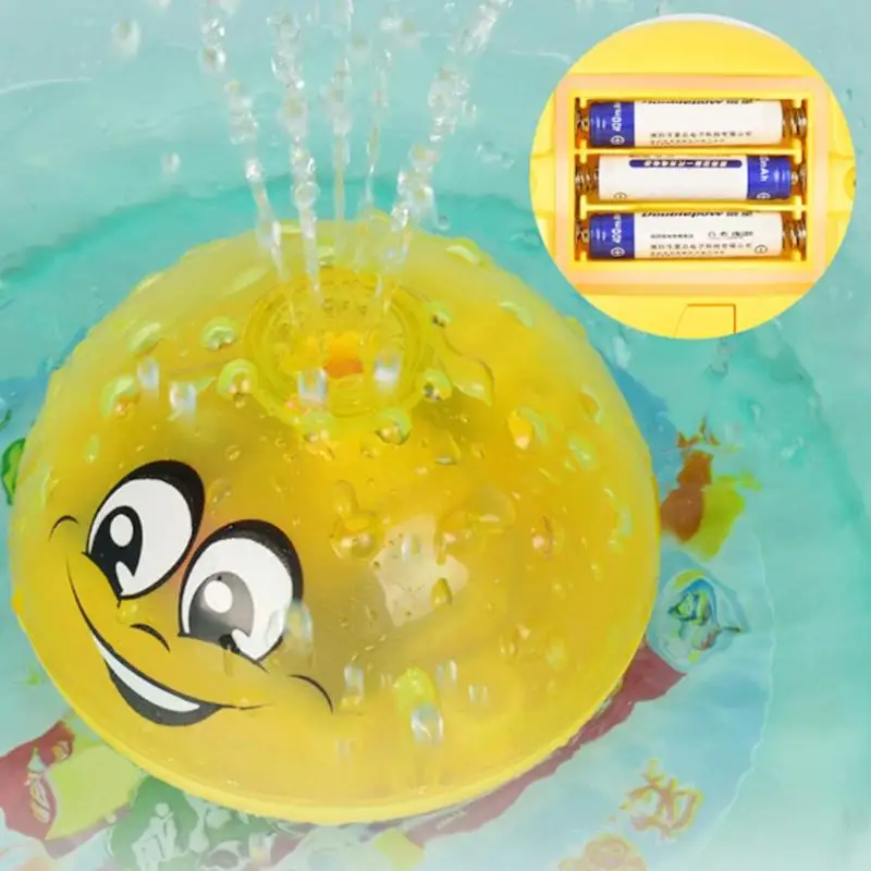 Детские пляжные игрушки светящийся водный шар игрушки для ванной игрушки для душа Электрическая Индукционная Игрушка поливальная машина для плавания забавная игрушка в подарок