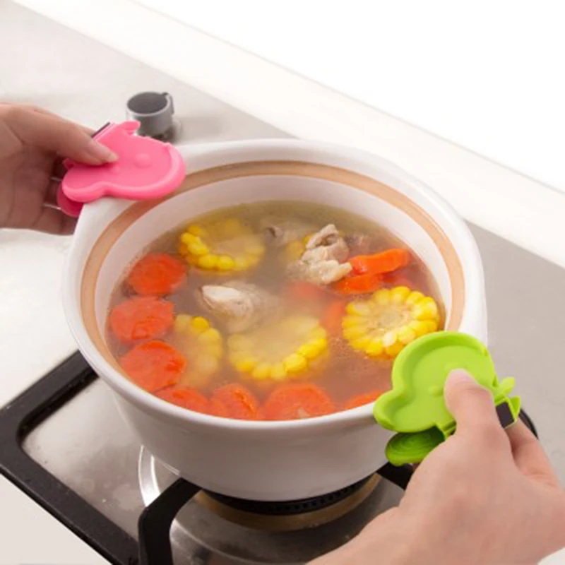 Магнитная в форме бабочки клип силиконовые печь anti ошпарить Кухня инструмент