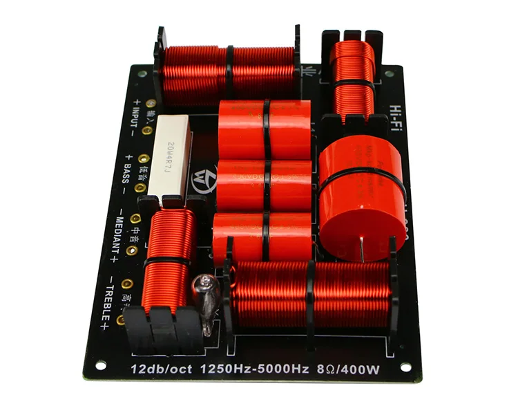 GHXAMP 400 Вт 3 Way кроссовер Hifi твитер Midange НЧ-динамик Динамик кроссовер 1250 H/5000 Гц с Пронзительный защита Купальный костюм из 1 шт
