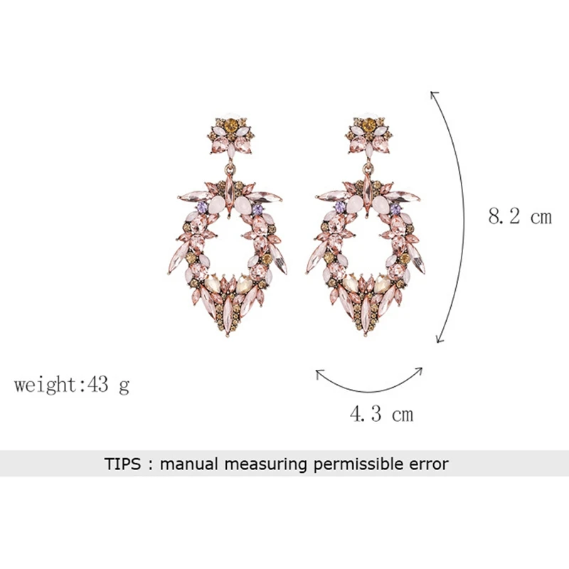 Mecresh винтажные хрустальные цветы Висячие серьги для помолвки вечеринки