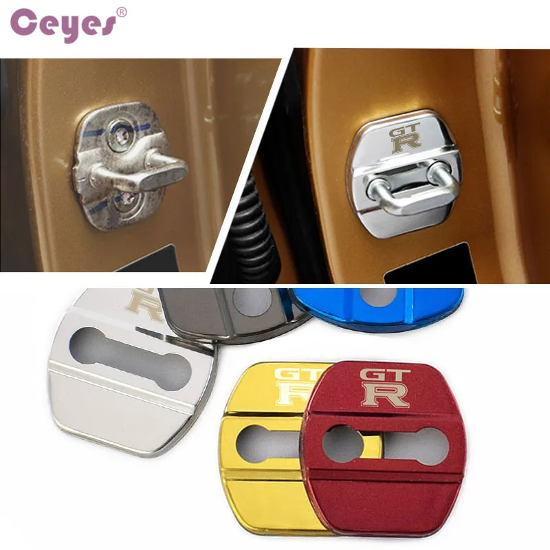 Ceyes Car Cover Styling Case For Nissan GTR Juke Qashqai GT-R Auto Emblems Tiida Teana GT R Accessories Car-Styling 4pcs/lot | Автомобили