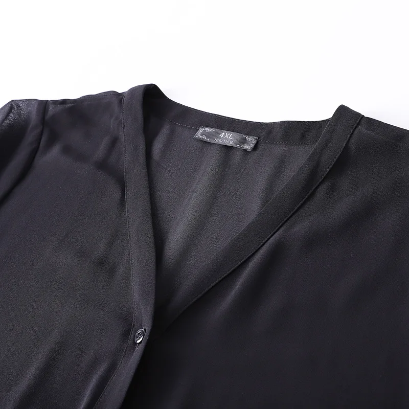 Женская одежда с длинными рукавами размера плюс 10XL 8XL 6XL 4XL женская v образным