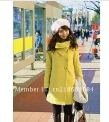 Free shipping new fashion women winter warm colthes laies Slim wool coat outerwear jacket trench outdoor clothing overcoat | Женская