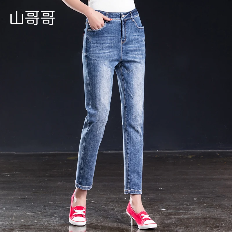 Женские обтягивающие джинсы boyfriend denim anlke длинные штаны с бахромой сексуальные