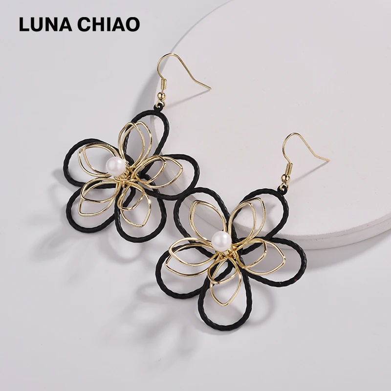 LUNA CHIAO 2018 осень модные женские туфли Jewelry матовый цвет покрытие цветок проводной