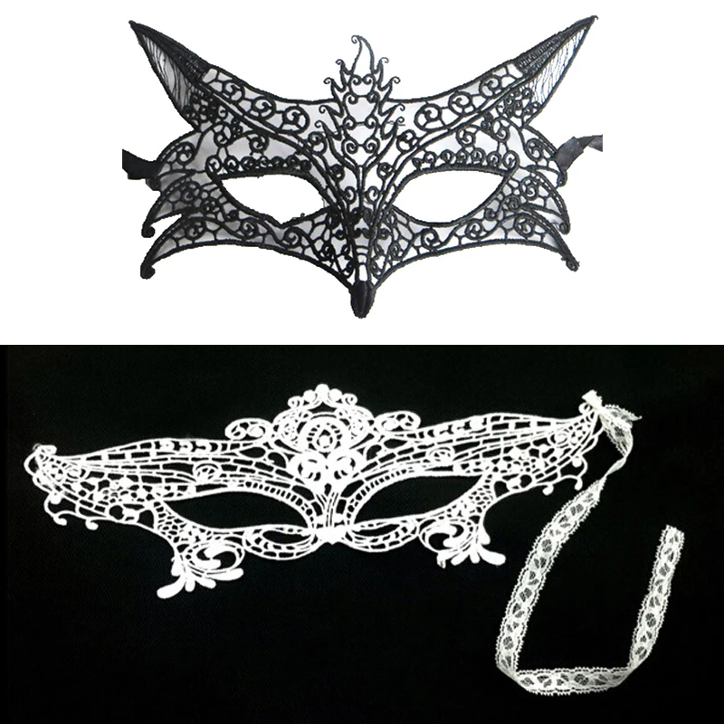 2pcs Style 13 Сексуальные вечерние костюмы для косплея, сексуальное женское нижнее белье, эротическое сексуальное женское нижнее белье, Черная кружевная маска, 1/2 шт - Цвет: 2pcs Style 13