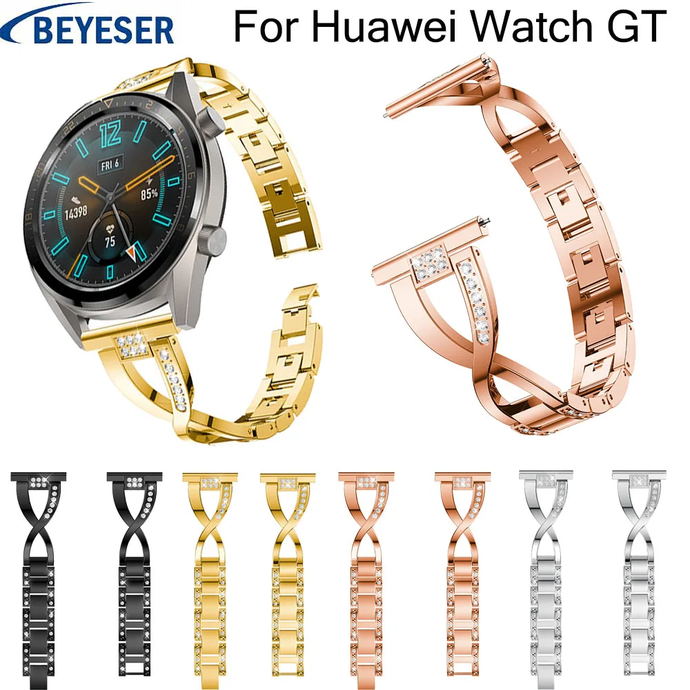 Ремешок из нержавеющей стали для Huawei watch GT сменный Браслет наручных часов Watch gt со