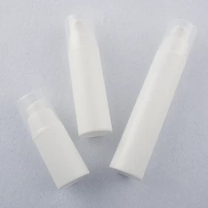 15ml 30ml 50ml PP Porcelain White Buckle Vacuum Lotion Bottle Essence Vacuum Bottle 10PCS/LOT