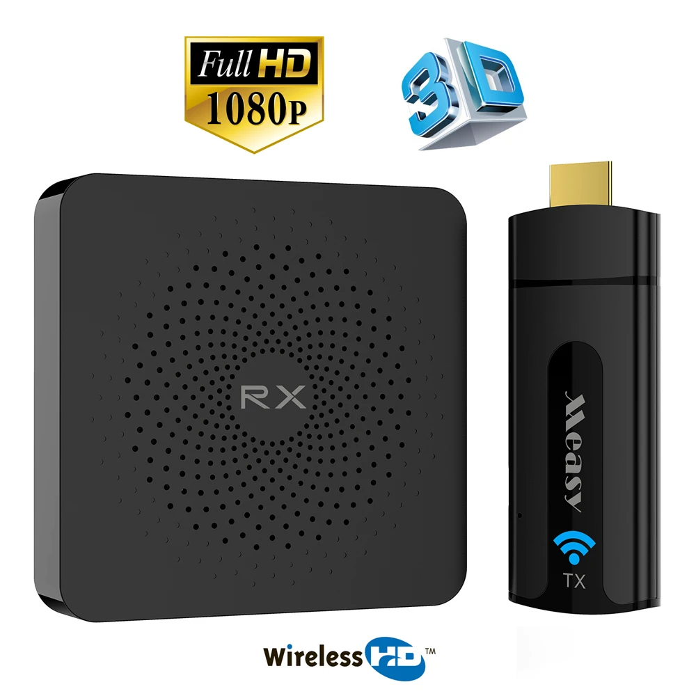 Беспроводной hdmi удлинитель measy w2h с поддержкой 1080p 3D до 10 м/30 футов Str|SmartTV-стики и