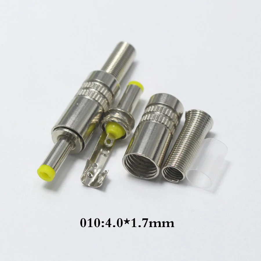EClyxun 10 шт. металлический 4 0x1 7 мм 0*1 DC разъем питания|male power connector|male dc connectormale plug |