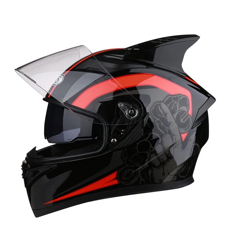 Высокое качество moto rcycle полное лицо гоночный шлем casco moto четыре сезона универсальный для мужчин и женщин casco moto cross capacete - Цвет: c13