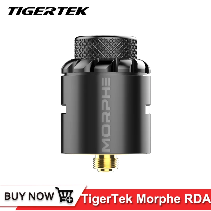 Оригинальный Tigertek Morphe RDA бак 24 5 мм с Delrin 510 капельный наконечник электронная