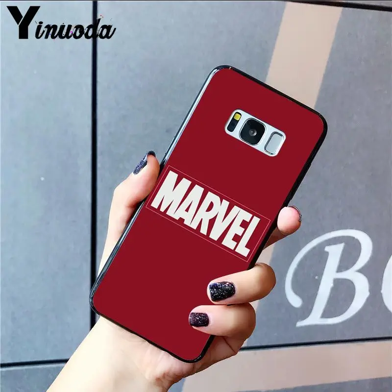 A14 MaiYaCa Дэдпул Железный человек Marvel Мстители логотип Coque Оболочка Чехол для телефона для samsung Galaxy S9 S10 Plus S10E S6 S7 S8 S9 S9Plus - Цвет: A14