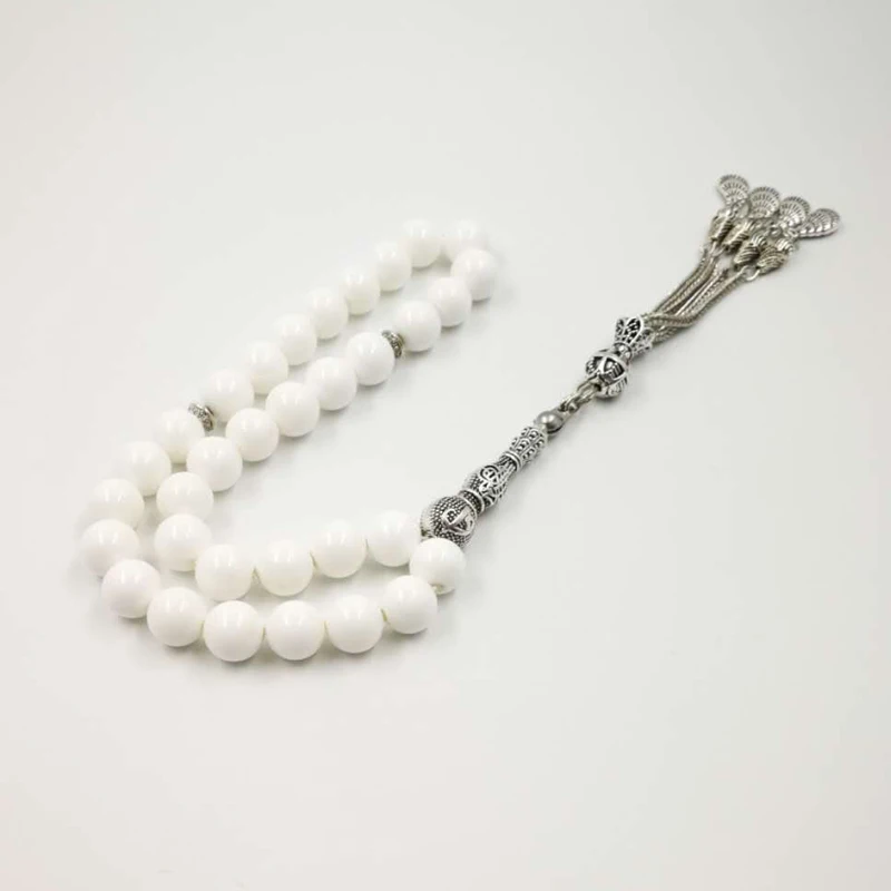 2019 новый чистый белый корпус Tasbih подарок на 8 марта браслеты для женщин четкие