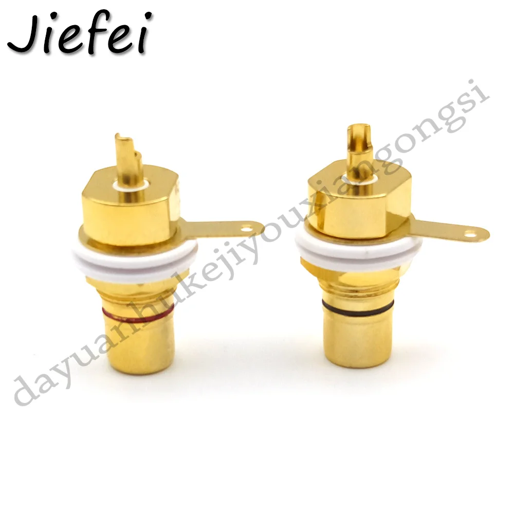 2 шт., новинка, высокое качество, CMC, позолоченная медь, RCA, женский, Phono Jack, крепление на панель, разъем шасси 2 шт., новинка, высокое качество, CMC, позолоченная медь, RCA, женский, Phono Jack, крепление на панель, разъем шасси