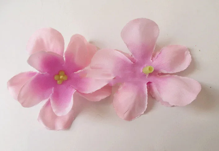 Искусственные головки цветов гортензии украшение из шелка с цветочным узором