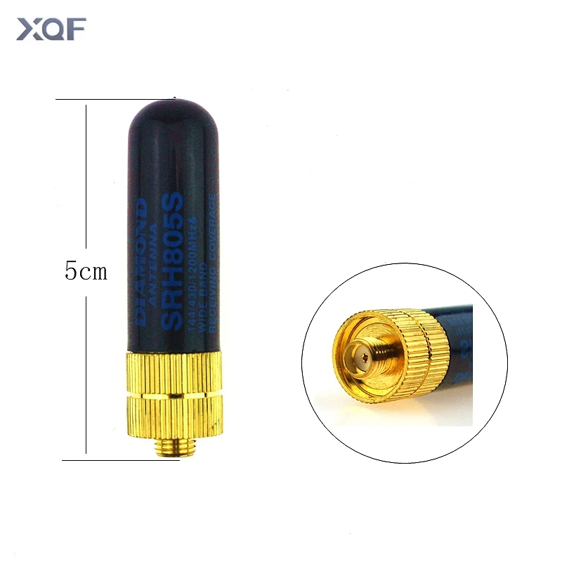 SRH805S 5 см короткая антенна SMA Female VHF UHF для Kenwood BAOFENG UV 5R 5RE Plus BF 888S двухсторонняя