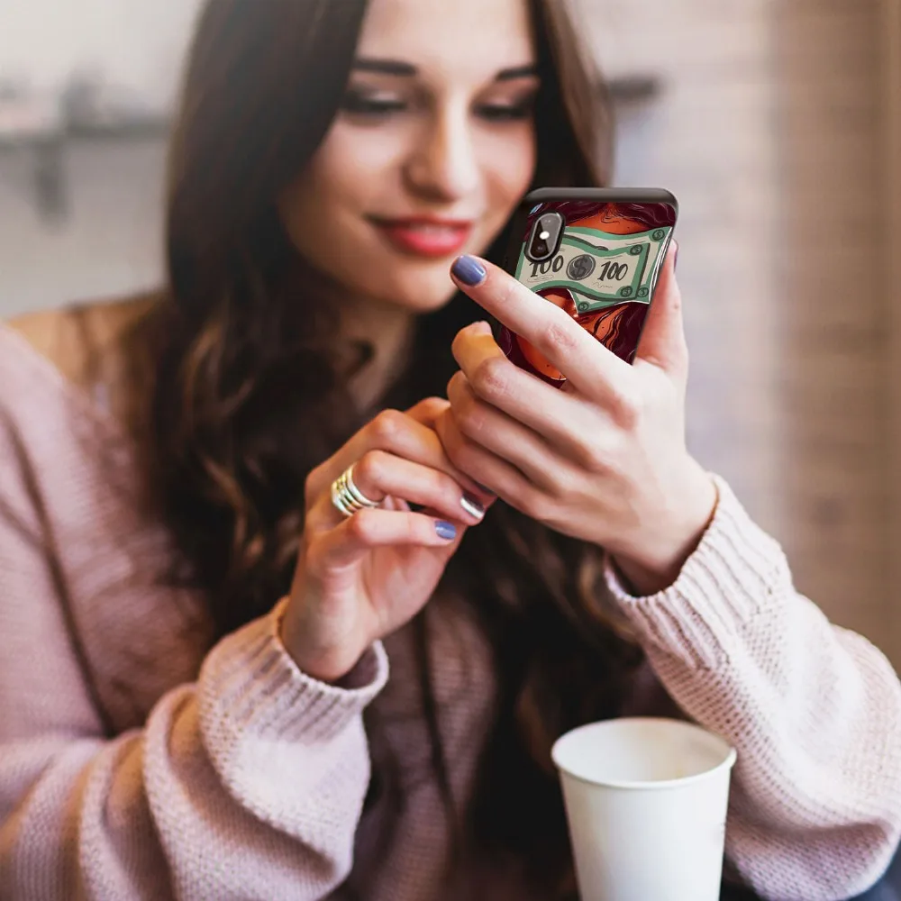 Модный черный чехол для девочек iPhone 11 Pro XS Max, чехол для телефона, чехол для iPhone XS XR 6 7 8 Plus чехол для iPhone 5 5S SE 6S