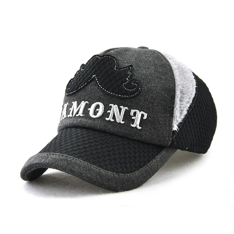 [JAMONT] ветрозащитная зимняя детская шапка теплая Snapback бейсбольная Кепка из хлопка