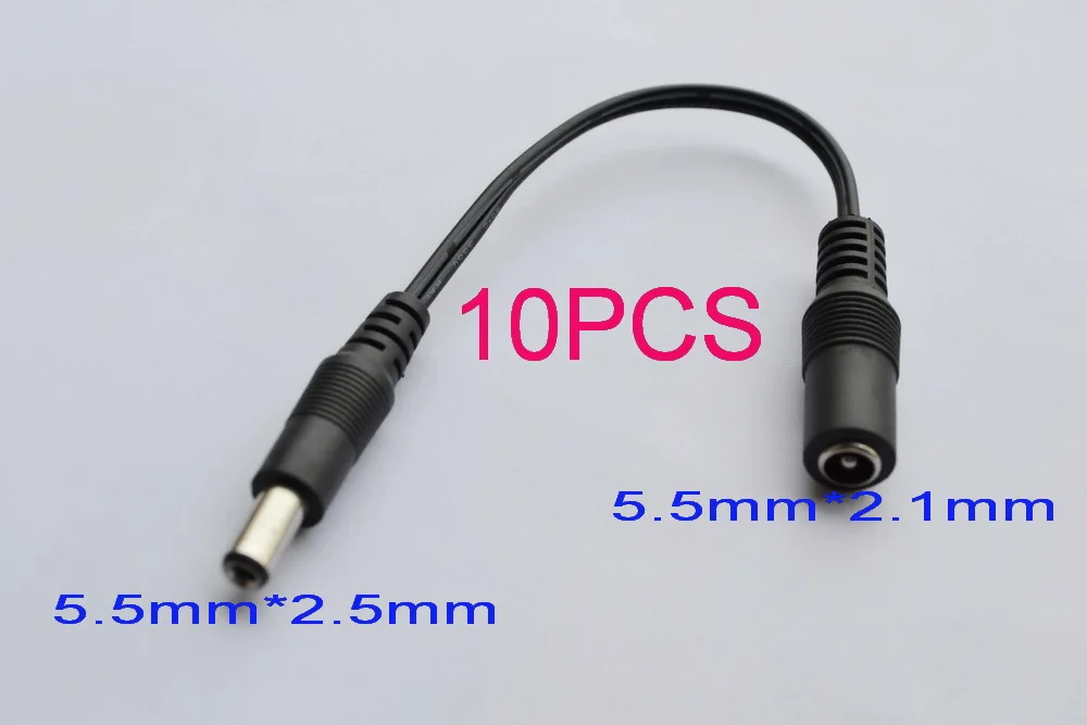 10 шт. высококачественный медный новый кабель постоянного тока гнездовой разъем
