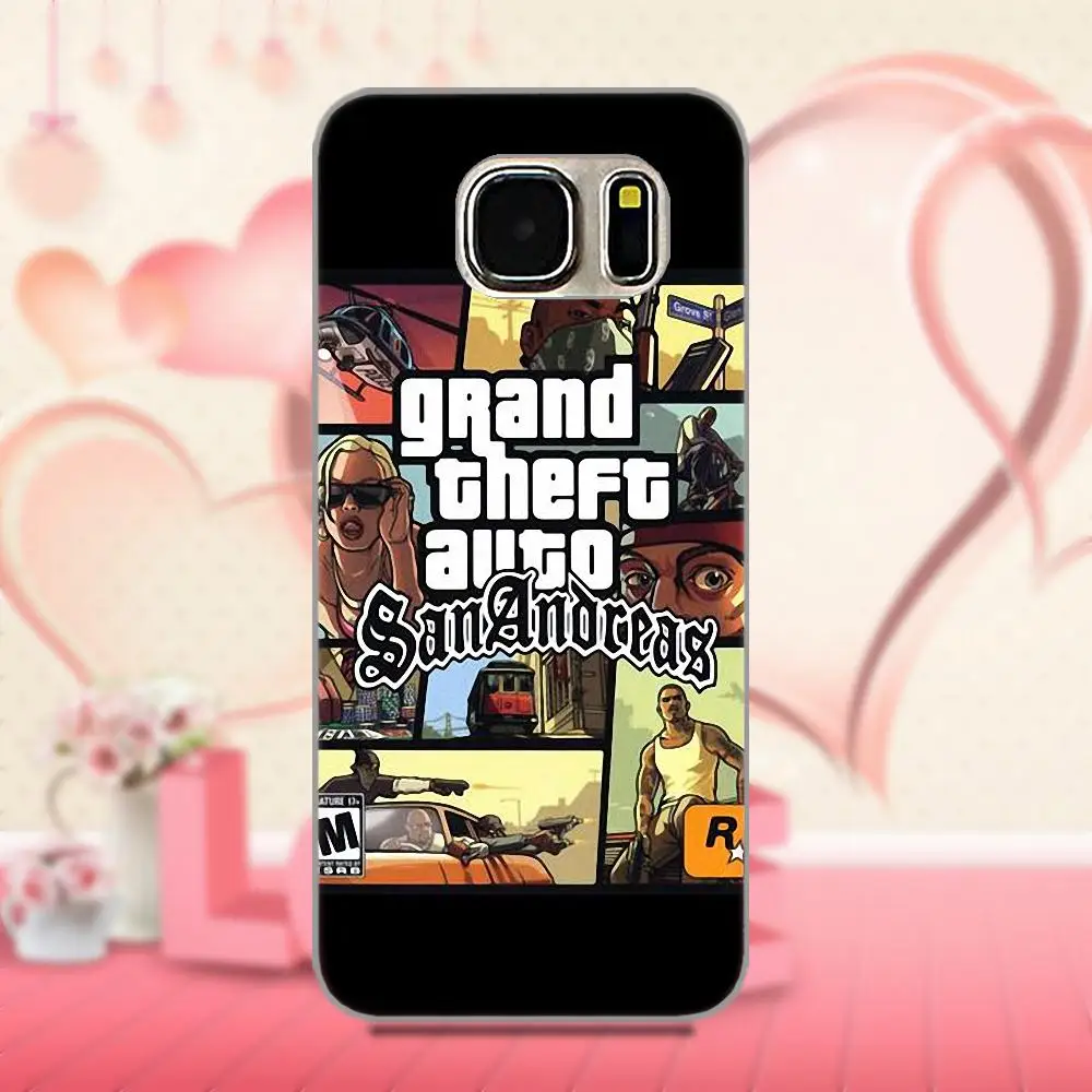 Чехол для телефона из Gta V 5 с изображением Франклина и порезов Samsung Galaxy A3 A5 A7 J1 J3 J5 J7